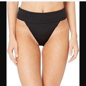 Becca by Rebecca Virtue High Waist Black Bikini Bottom Plus Size 16